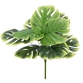 thumbnail image 2 of Visland Artificial Monstera Leaves&nbsp;Vivid&nbsp;Fresh-keeping&nbsp;9 Forked&nbsp;Fake Potted Green Plant Leaves&nbsp;Party Supplies&nbsp;, 2 of 8