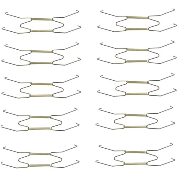 TIHOOD 10PCS 8閳?Invisible Wall Plate Hanger/Tray Display Hanger Brass Coated Holds 7.5" to 8.8" Plates