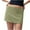 Green, variant on Mgmyaa Womens Mini Skirts Solid Color Low Waisted Summer Elastic Waist Short Skirt