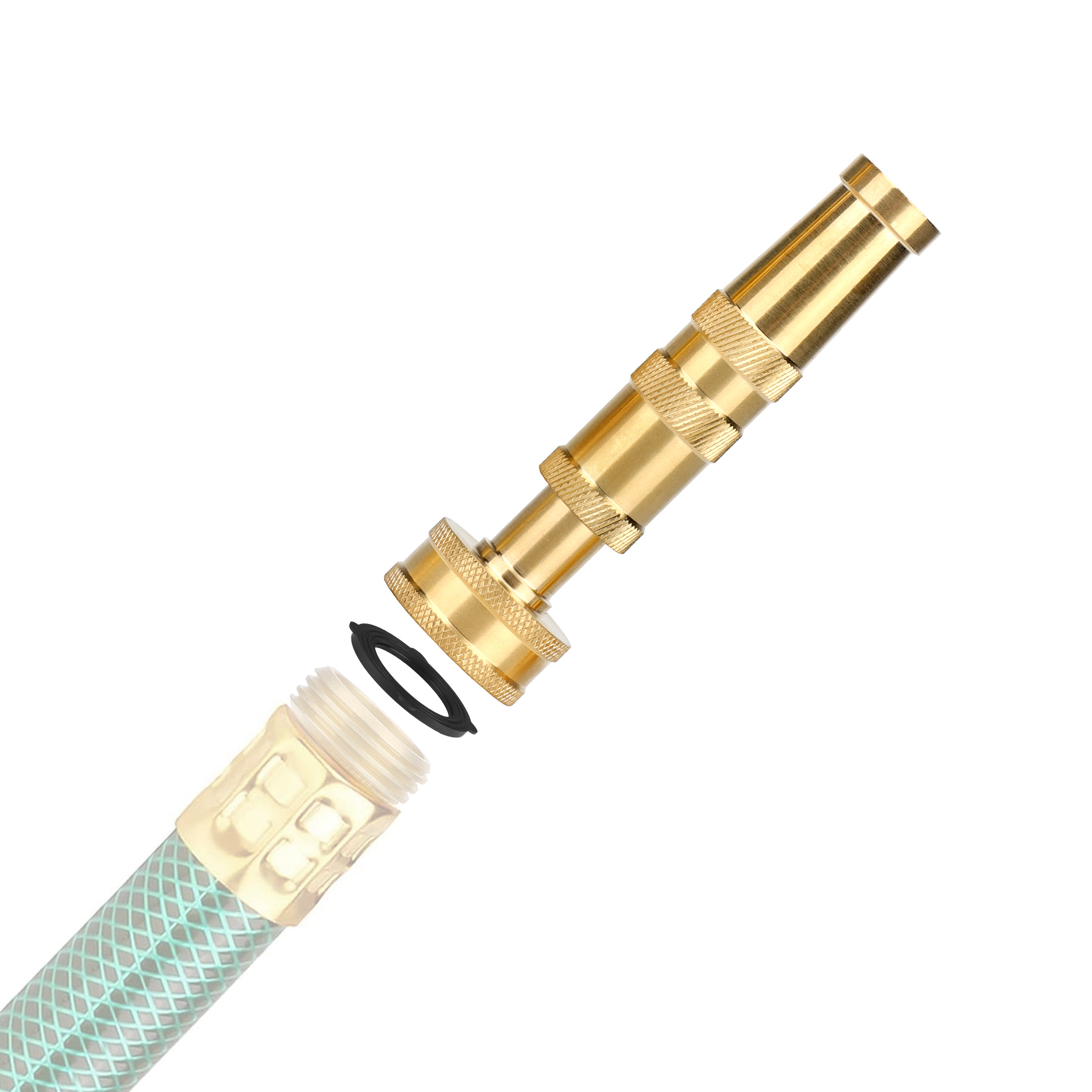 EEEkit Heavy Duty Brass Adjustable Twist Hose Nozzle photo 4