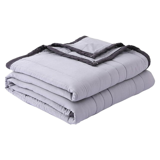Summer Quilt Solid Color Air Conditioning Blanket for Comfortable Sleep Easy Washable Lightweight Home