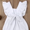 thumbnail image 4 of Fortune 0-24m Baby Girl Summer Ruffles Romper Fly Sleeve Bow Cotton Jumpsuits, 4 of 6