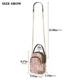 thumbnail image 2 of FORMRS Crossbody Bag for Women Quilted Travel Shoulder Cell Phone Purse with Chain Strap Handbag, Pink Candy House, 2 of 7