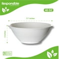 thumbnail image 2 of 40 oz Noodle Bowls | Tree-Less™ Compostable Molded Fiber, 2 of 3