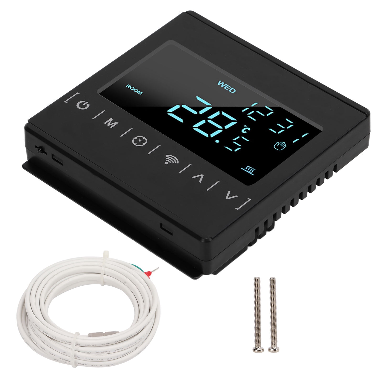 EBTOOLS Temperature Controller,LCD Temperature Controller,MH1823 Wifi Thermostat Smart LCD APP Voice Control Temperature Controller AC 85V‑250V