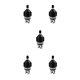 thumbnail image 1 of Yuarrent Adaptador de válvula de aire Accesorio de bote inflable profesional Repuestos Convertidor de bomba resistente al desgaste Componente de Type2 NO2 Yuarrent  CBP029617, 1 of 6