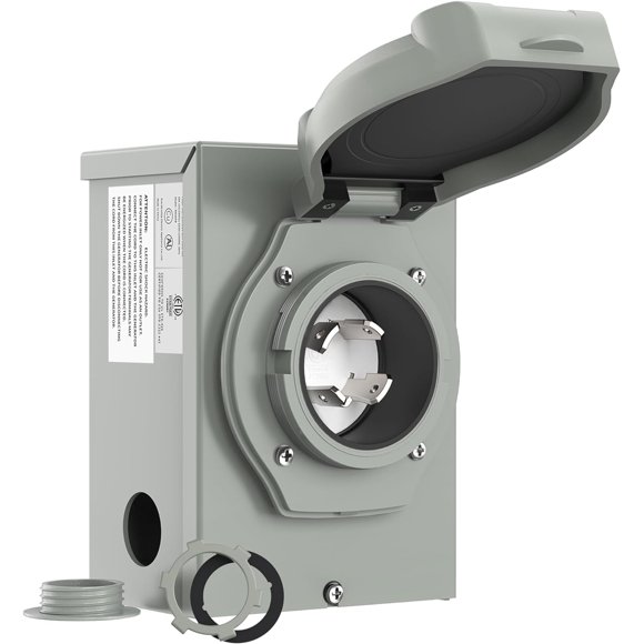 Caja de entrada de generador RVMATE Pre-Drilling 30A NEMA L14-30P