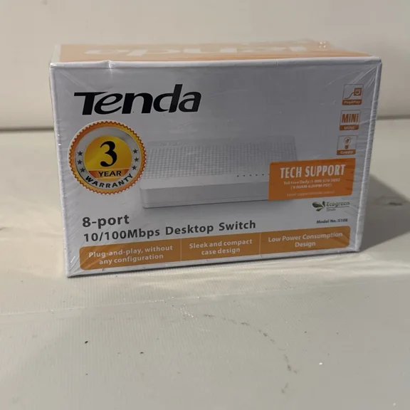 Tenda S108 8-Port Ethernet Network Switches Ethernet Monitoring Network Splitter