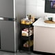 thumbnail image 4 of Carrito de Almacenaje Multinivel con Ruedas | Fácil Montaje | Estantería para Salón, Dormitorio, Baño y Cocina | Plástico | Negro | 62 X 40 X 15 Cm | 910 G | Laa250804002A, 4 of 7