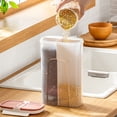 thumbnail image 4 of Contenedor de almacenamiento de cereales Wosthever ajustable Blanco, 4 of 6