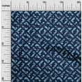 thumbnail image 2 of oneOone Cotton Flex Blue Fabric Geometric Craft Projects Decor Fabric Printed By The Yard 40 Inch Wide, 2 of 4