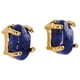 thumbnail image 1 of Aretes Mujer con Cuarzo Rosa Lapislázuli o Turquesa LuckyLy Baño de Oro 18k y Piedras Naturales Modelo Ivy azul oscuro UNITALLA, 1 of 6
