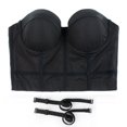 thumbnail image 3 of ELLACCI Women's Mesh Bustier Crop Top Push Up Corset Tops Bra Black Medium, 3 of 9