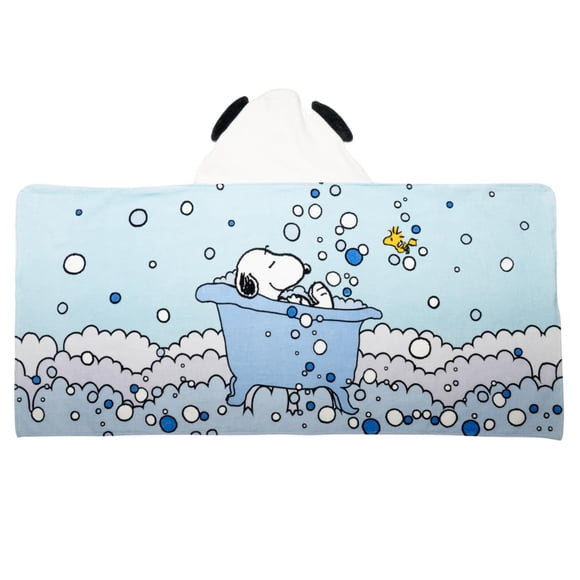 Toalla Franco Snoopy Kids de algodón con capucha, 61 x 127 cm