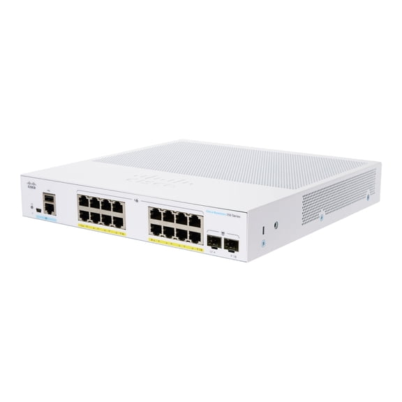 Cisco 250 16-Port Gigabit Ethernet Managed Switch Silver (CBS25016P2GNA)