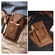 thumbnail image 3 of Hombres Funda de cuero para teléfono Bolsa de cinturón Bolsillo colgante marrón Hugo Funda de teléfono para hombres, 3 of 7