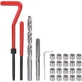thumbnail image 1 of Kit de Réparation de Fil, 25 Pièces M7 Kit d'Insertion de Fil Métallique Hélicoil avec Boîte en Plastique Transparent pour la Réparation Automobile, 1 of 5