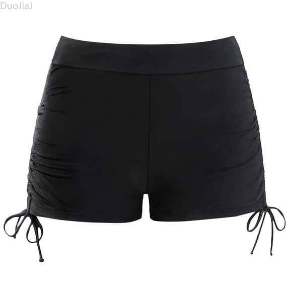 DuoJiaJ Girls Solid Color Swim Bottoms High Waist Swimwear Two Piece Comfortable Stretchy Swim Shorts For Toddler Kids Girls Swim Bottoms,5-6 Years