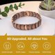 thumbnail image 2 of Pulsera Magnética De Cobre Para Hombre, Elegante Pulsera De Cobre Macizo Al 99,99 % Con Imanes Potentes De Doble Fila, Joyería De Terapia De Campo Magnético (Cobre), 2 of 5