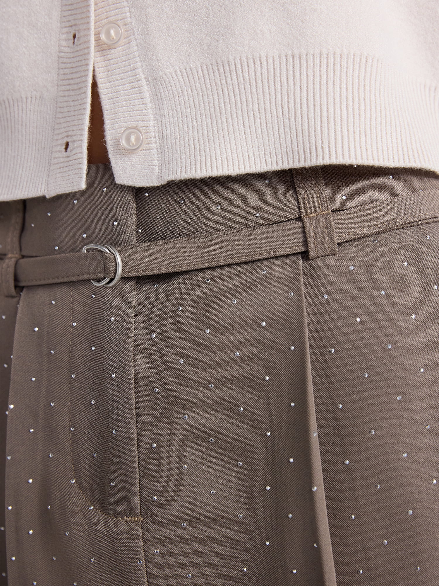 Embellished Pleated Mini Skirt, Women's - image 4