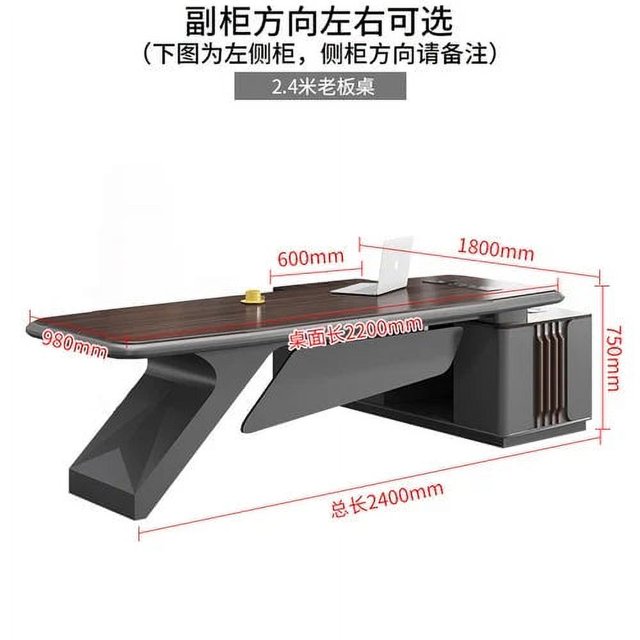 Executive Office Desk Modern Storage Drawers Standing L Shaped Cabinets Desk Table Workbench Bureau Meuble Home Office Furniture My Lux Decor Round