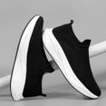 thumbnail image 3 of Men's Slip On Sock Walking Shoes Knit Upper Thick Cushioned Sole Casual Sneakers for Daily Commute, 3 of 8