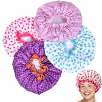 Stylish Shower Cap Satin Bouffant Pouch Hat Bath Hair Waterproof Bathing Spa New