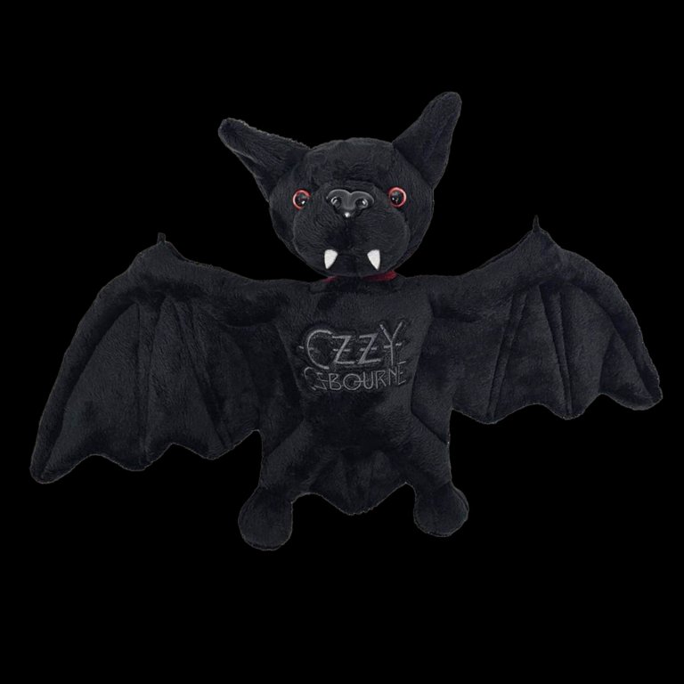 Halloween Ozzy-Osbourne Bat Plush Toy - 10-Inch Black Rock & Roll Halloween Ozzy-Osbourne Bat Plush Toy - 10-Inch Black Rock & Roll