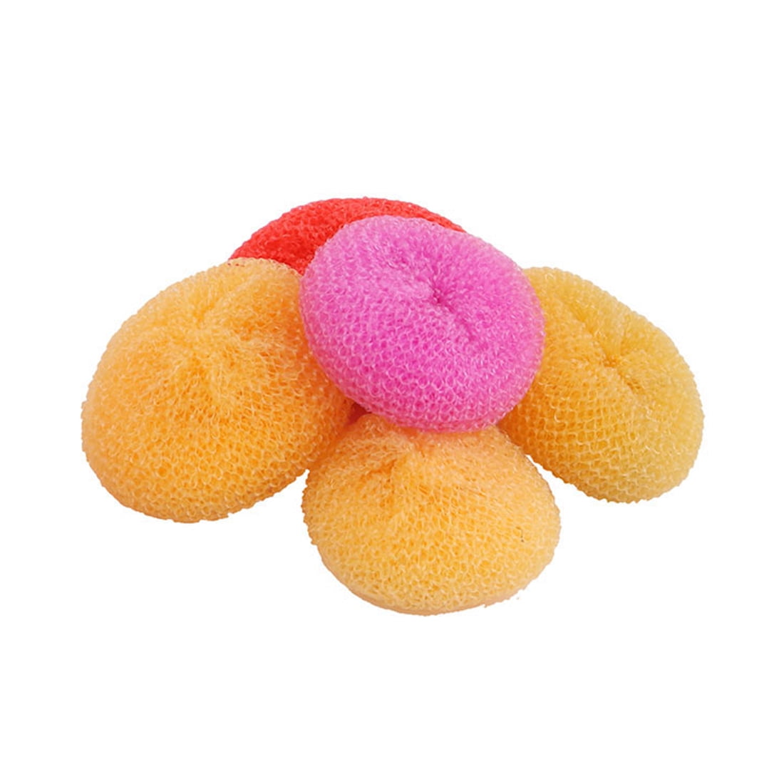 Unique Bargains Kitchen Dish Pot Plastic Mesh Scouring Cleaning Scrubber Pad 8 Pcs