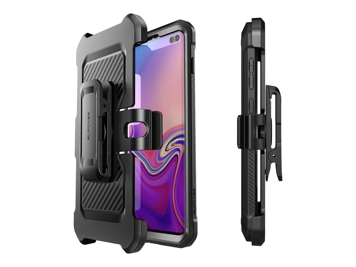 SUPCASE Samsung Galaxy S10 Plus Case (2019 Release), Full-Body Dual Layer Rugged Holster and Kickstand Case Without Screen Protector, Unicorn Beetle Pro Series (Black)