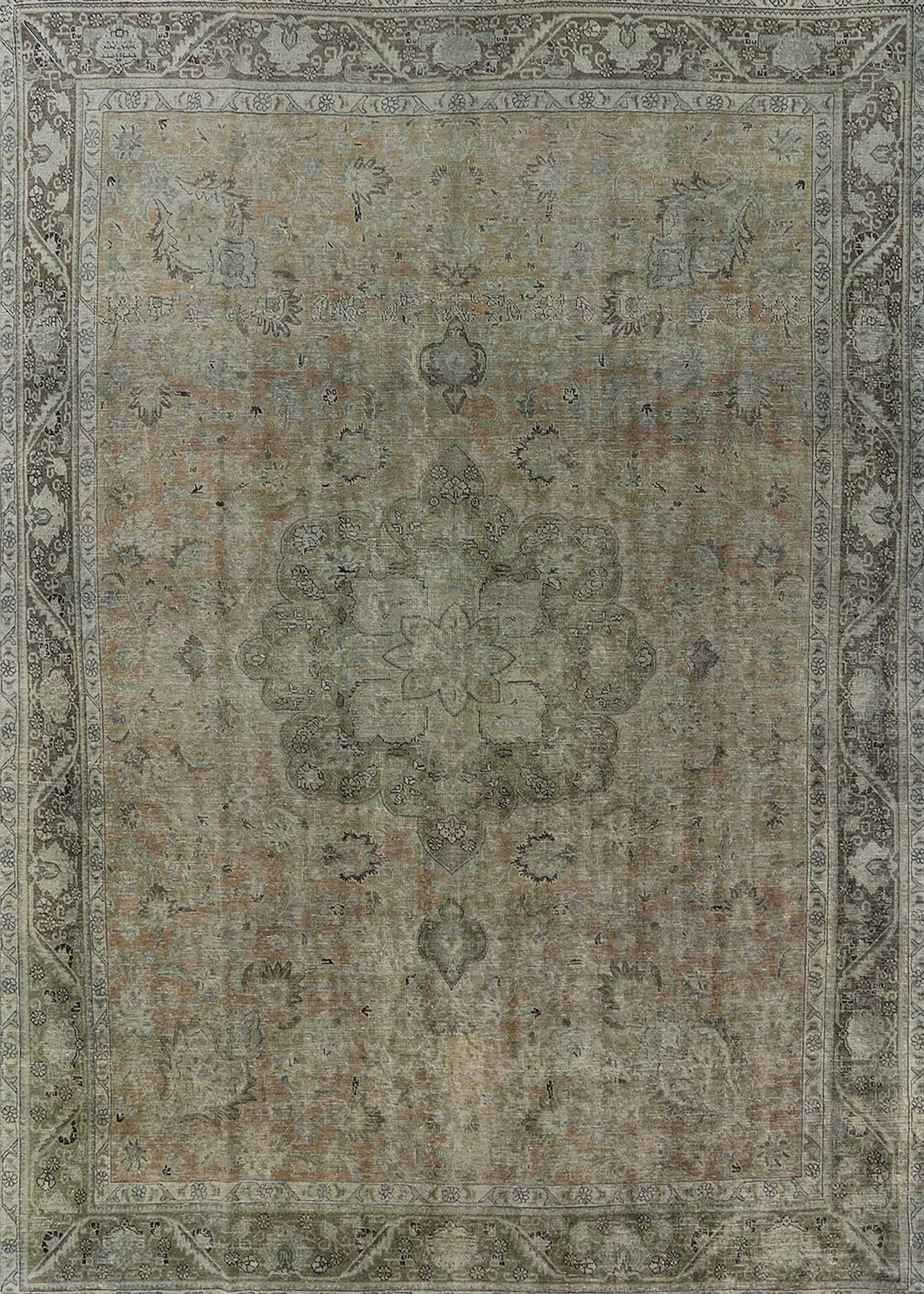 Ahgly Company Indoor Rectangle Mid-Century Modern Brown Oriental Area ...
