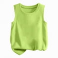 thumbnail image 6 of NIEWTR Girls' Loose Crew Neck Tank Tops Sleeveless Casual Summer Wide Strap Blouse Tees(Green,10-11 Years), 6 of 6