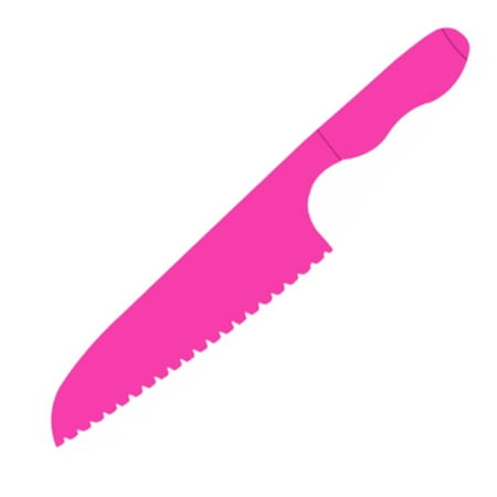 

Kids Cooking Sets Real Plastic Kitchen Tools Safe Cookware for Fruit Bread Cake Serrated Versatile Ergonomic Handles