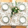 thumbnail image 3 of AnyDesign Tan Floral Tablecloth Rectangle Wildflower Fabric Table Cloth Washable Floral Table Cover for Picnic Dinner Table Decoration, 60 x 102 Inch, 3 of 7