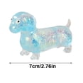thumbnail image 2 of 2026 New Dachshund Squishy, Squishy Weiner Dog, 4.3in Sparkly Cute Mini Rainbow Sausage Dogs with Face for Adults, 2 of 7