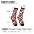 thumbnail image 2 of Sigee Skull rock record artist for Contrast Design Soft Moisture-Wicking Socks Crew Casual Athletic Stretchy Loose Middle Tube Socks, 2 of 6