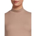 thumbnail image 4 of No Boundaries Women's Juniors Long Sleeve Mock Neck Top, Sizes XS-3XL, 4 of 5