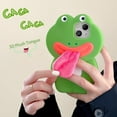thumbnail image 4 of for iPhone 14 Pro Max Case, 3D Funny and Silly Weird Frog Phone Cases [3D Plush Tongue] Ugly Phone Case Swap Challenge Gifts with Friends, 4 of 11