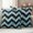Teal, Black, Gray, variant on Abstract Pink Outdoor Waterproof Throw Pillow Covers 24x24 Set of 2, Geometric Zigzag Waves Bohemian Stripes Decorative Pillowcases Cushion Pillowcase for Couch Sofa Patio Outside Pillow Protector
