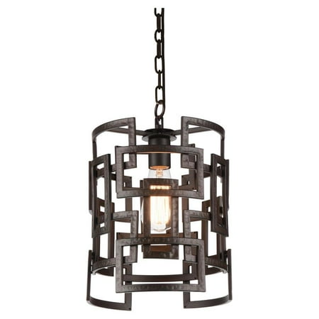 

CWI Lighting Litani 10 1-Light Down Contemporary Metal Chandelier in Brown