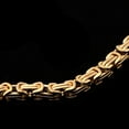 thumbnail image 3 of Brazalete de acero inoxidable Sunnimix Pulsera de cadena de eslabones cubanos oro, 3 of 8