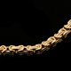 thumbnail image 3 of Brazalete de acero inoxidable Sunnimix Pulsera de cadena de eslabones cubanos oro, 3 of 8