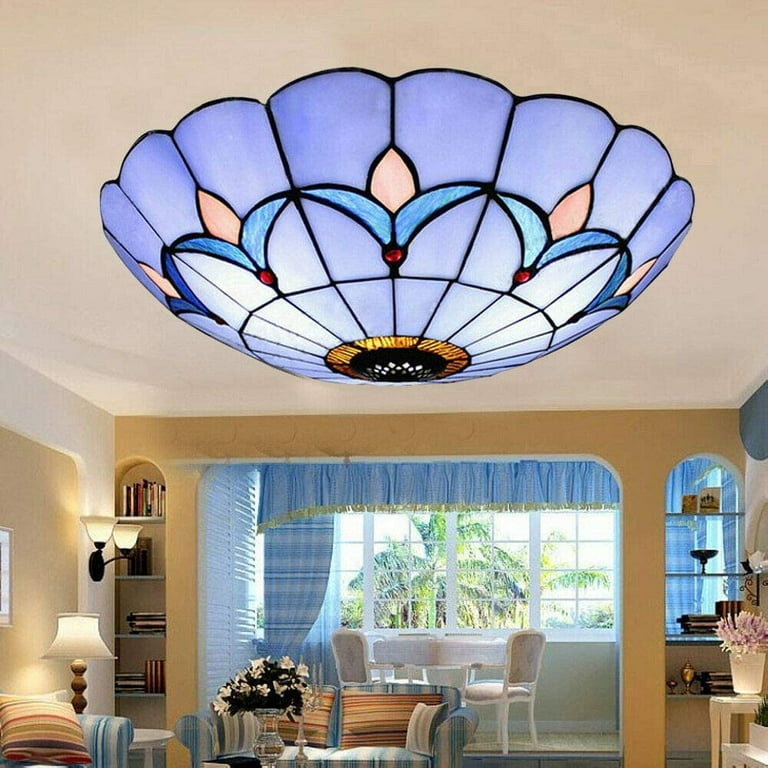 Stained glass 2024 ceiling lamp