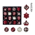 thumbnail image 3 of Kbndieu 24PCS Red Christmas Balls Christmas Tree Decorations Ornaments, Shatterproof Xmas Bulbs, Plastic Xmas Hanging Ornament Ball for Holiday Party Wreath Garlands Trees, 3 of 6