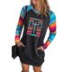 thumbnail image 4 of ABPHQTO Vestido tipo camiseta fruncido con gráfico divertido de Pizzatarian negro para mujer, 4 of 5