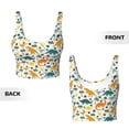 thumbnail image 5 of Lsque Dinosaurs and Tropical Leaves Printed Women'S Sports Bra, Compression, Moisture Wicking, High-Impact Sports Bra For Women,Supportive sports bra-XX-Large, 5 of 9