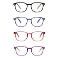 thumbnail image 2 of JM Reading Glasses Set of 4 Quality Spring Hinge Readers Men Women Glasses for Reading +0.75 Mix Color, 2 of 4