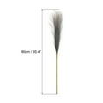thumbnail image 2 of Unique Bargains 12Pcs Faux Pampas Grass 35.4' Tall 9 Branches Artificial Reed Fluffy Stems for Home Kitchen Vase Gray, 2 of 7