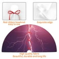 thumbnail image 6 of Kll 36" Christmas Tree Skirt Thunderstorm Violet Purple Xmas Tree Skirts Mat For New Year Xmas Holiday Party Indoor Outdoor Home Decoration, 6 of 9