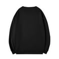 thumbnail image 4 of ZCFZJW Crewneck Sweatshirts for Men Fall Long Sleeve Basic Athletic T-Shirts Solid Color Pullover Tops Loose Oversized Baggy Sweatshirt Black M, 4 of 7